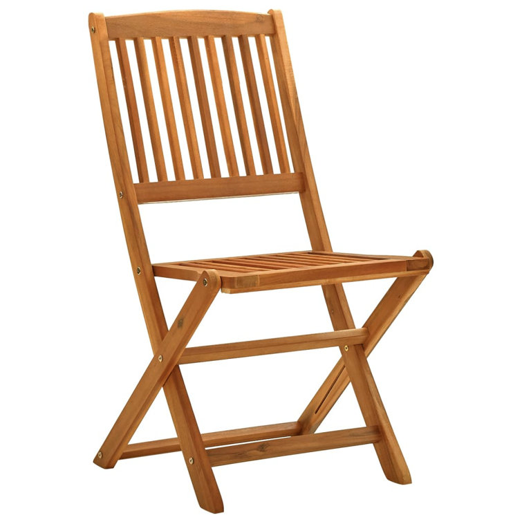 Rosalind Wheeler Avdija Eucalyptus Patio Dining Chair Wayfair.co.uk